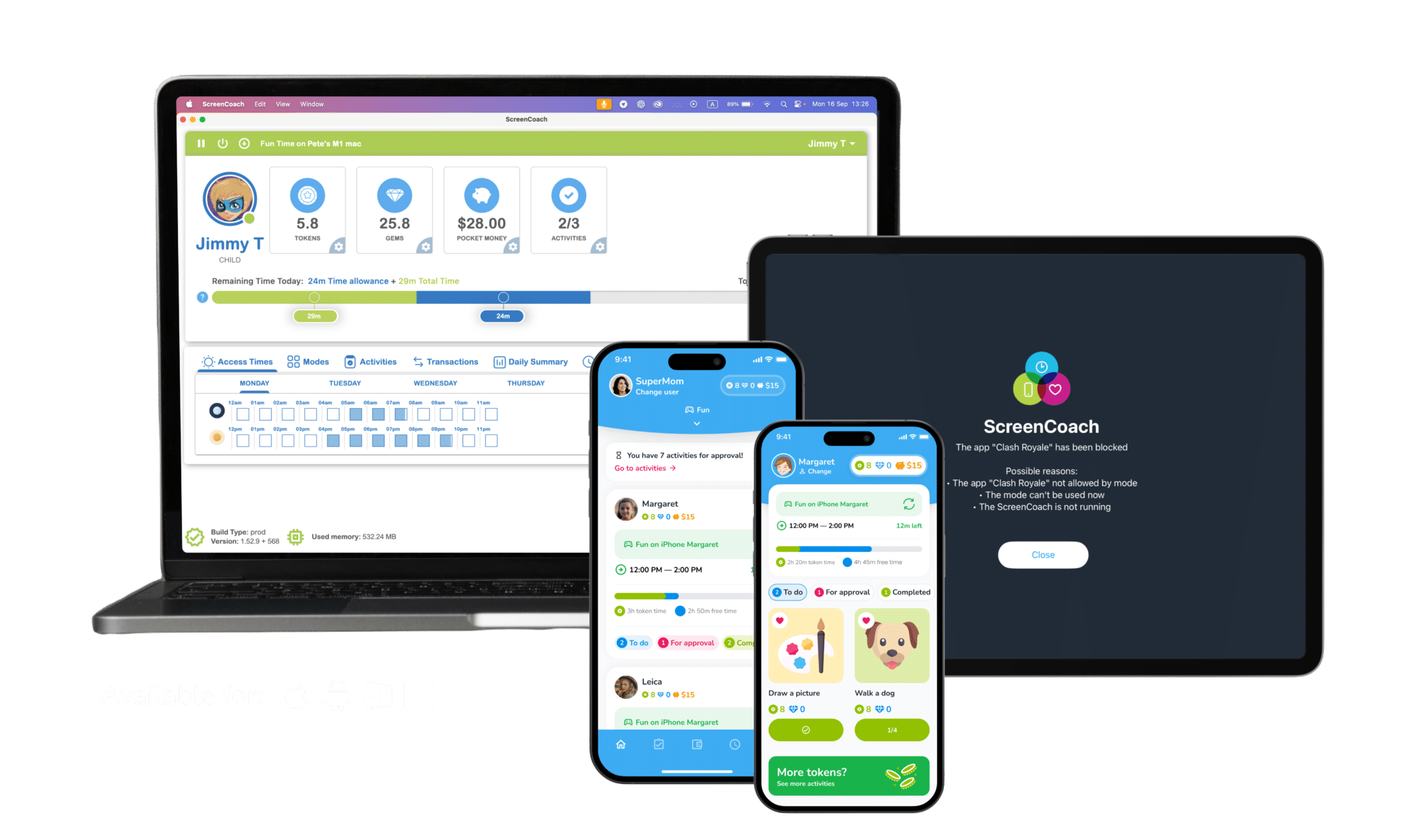 Manage Your Child's Screen Time ScreenCoach ADHD